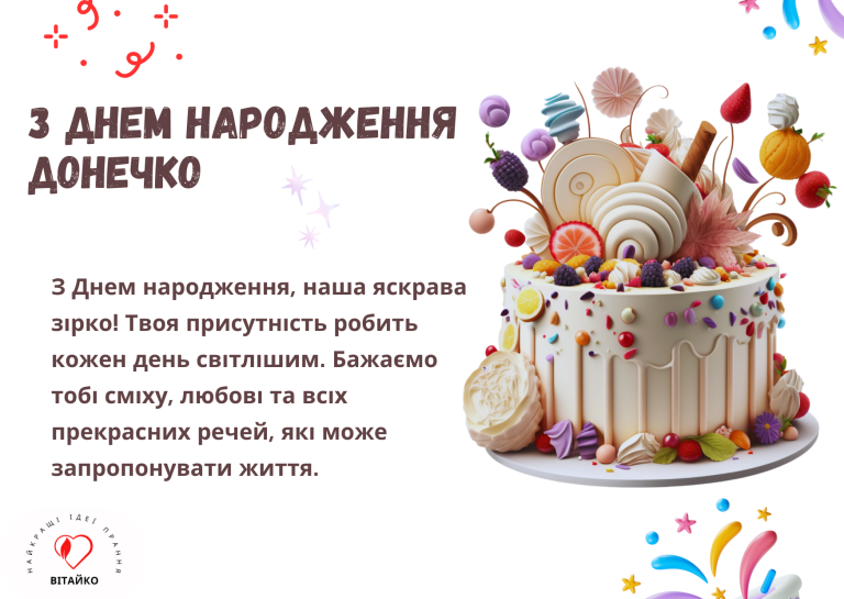 Яскраве привітання з Днем народження для нашої зірочки