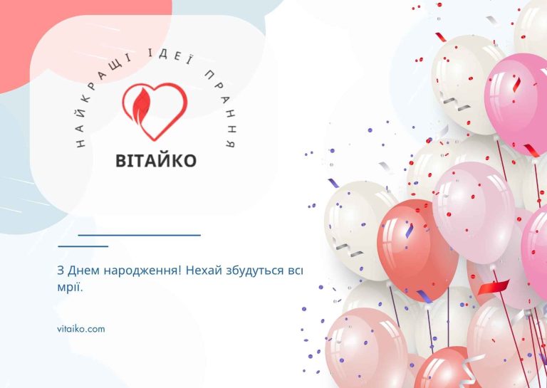 Короткі побажання до Дня народження на зображенні