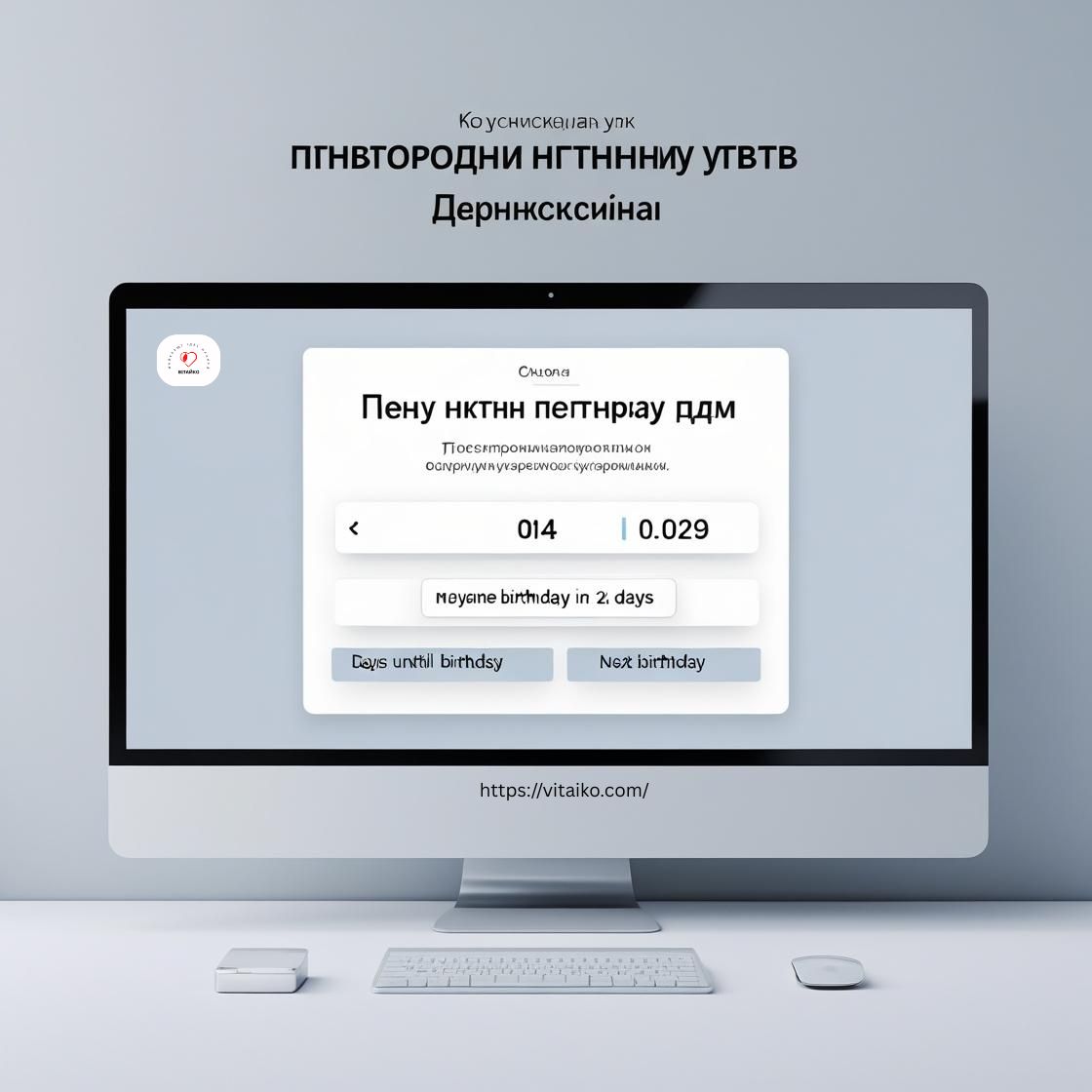 Обчислення днів до дня народження з Вітайко