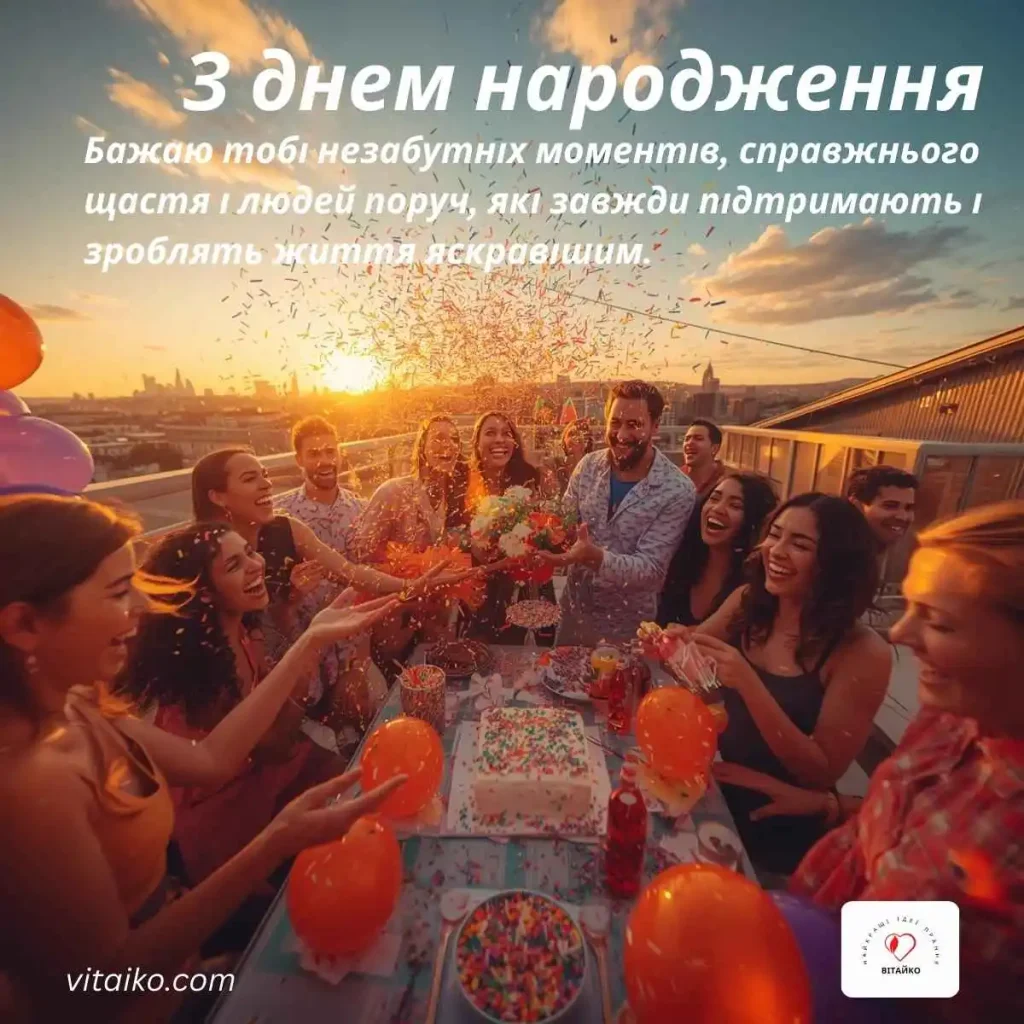 Весела вечірка на даху для друга