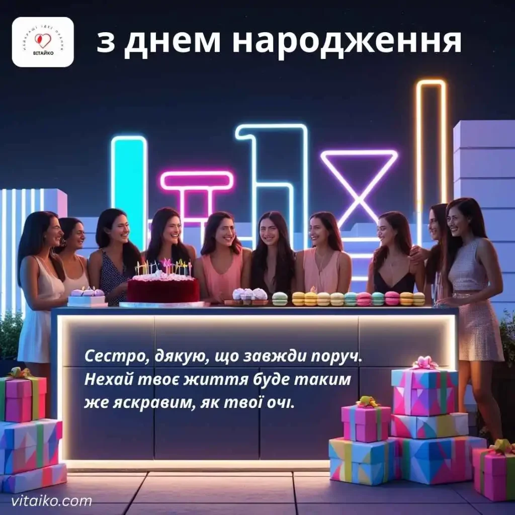 Стильний десерт-бар на даху для святкування дня народження сестри