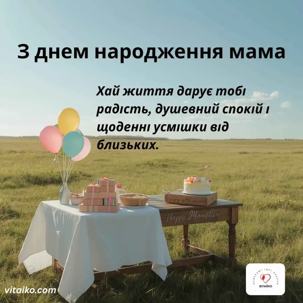 Ніжний пікнік до дня народження мами